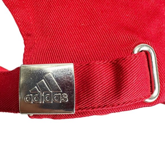 Adidas UEFA EURO 2008 Suisse Switzerland Red Baseball Cap Adjustable Hat Striped - Picture 5 of 16